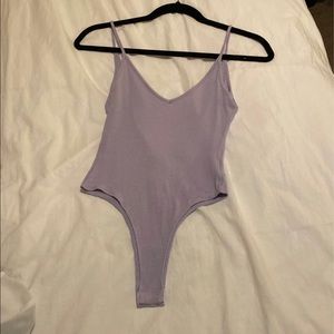 light purple body suit